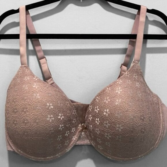 Laura Ashley Pink Floral Bra Size 42D - Picture 1 of 9